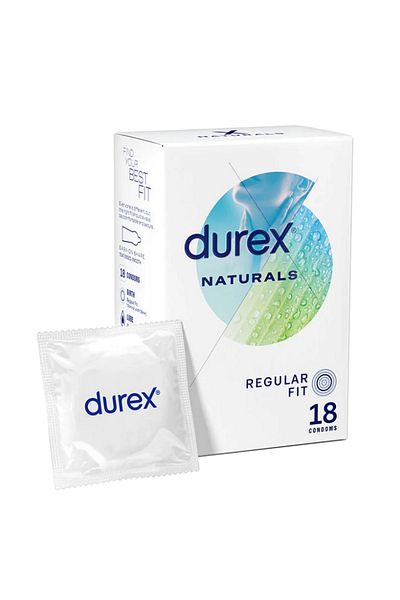 Durex Naturals Condoms, 18 Pcs