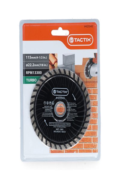 Tactix Turbo Diamond Cutting Disc
