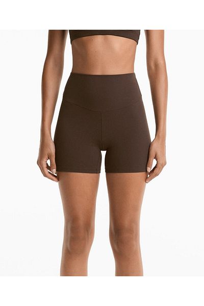Domoda High Waist Tummy Control Stretchy Fabric, Women's Sports Leggings 10 cm Comfortlux High Rise Hot Pants