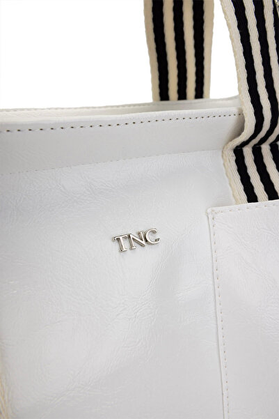 Tamer Tanca Women's Vegan White Shoulder Bag