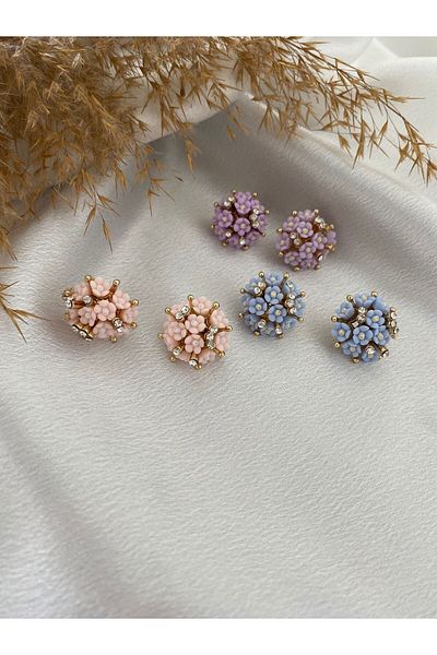 BİJUTERİX Flower Earrings