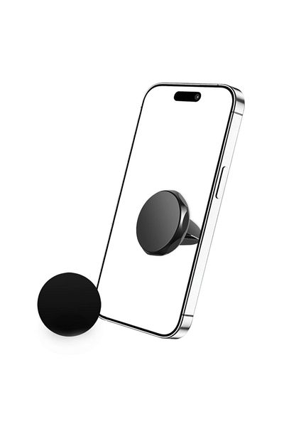 SKYDDAR INNOVATION Suport magnetic auto pentru grila de ventilație, compatibilitate universală, (S9), negru-argintiu, set cu autocolant
