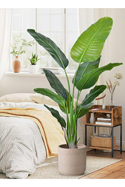 sharpdo Home Interior Artificial Green Plant Decoration, Traveler Banana