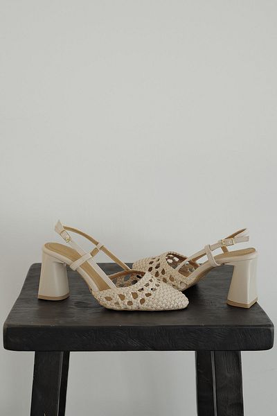 Meral Özgenç Braided Heeled Shoes