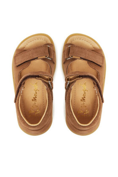Mrugala Sandale pentru băieți maro MRUGAŁA-FLO 1205/5-30 CARAMEL