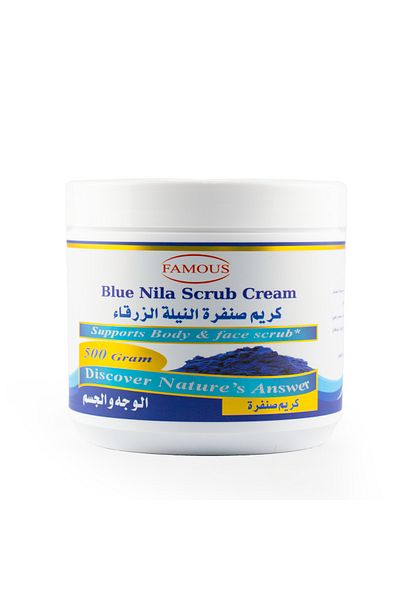 famous Famous Blue Indigo Face & Body Scrub 500g