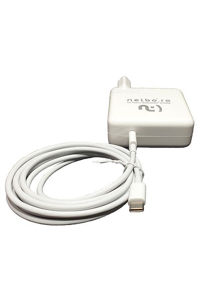 nelbo Laptop charger compatible with Apple Macbook Air MVH82, 61W, with USB-C plug