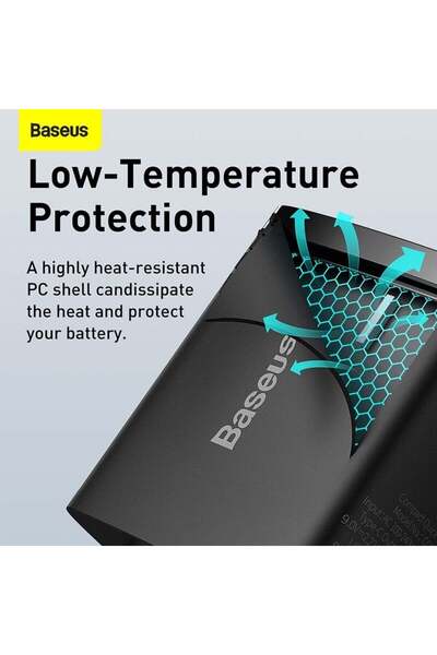 Baseus Compact wall charger, USB-C, PD, 20W and USB-A, QC, 3A, (CCXJ-B01) - Black