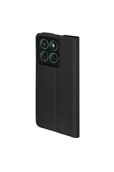 SKYDDAR INNOVATION Husă pentru Motorola Edge 60 Fusion, Magskin Book, tip carte cu portofel interior, neagră, set de autocolante