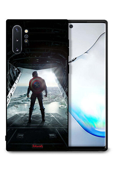 Tolwak Samsung Galaxy Note 10 Plus Protective Case Cover Portrait Display Captain America