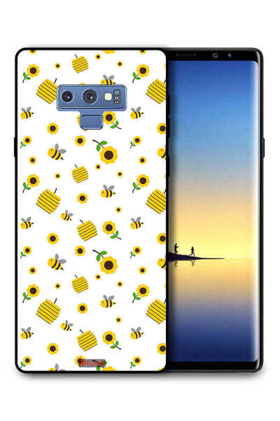 Tolwak غطاء حماية لهاتف سامسونج جالكسي نوت 9 بطبعة عباد الشمس والنحل