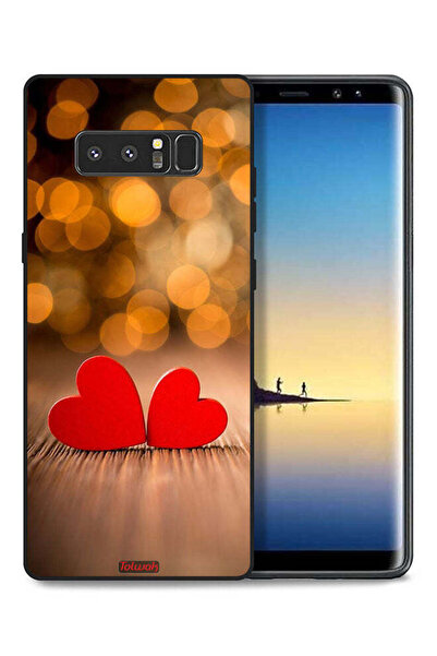 Tolwak غطاء حماية لهاتف سامسونج جالكسي نوت 8 بتصميم قلبين جميلين