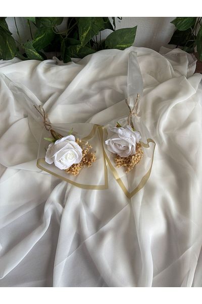ZEKAAVM Single Mother's Side White Rose Engagement Proposal Flower