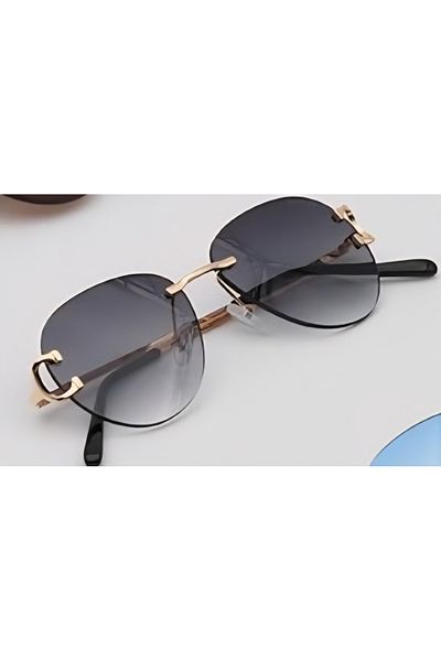 Escales Unisex Uv-400 Protected Rimless Sunglasses