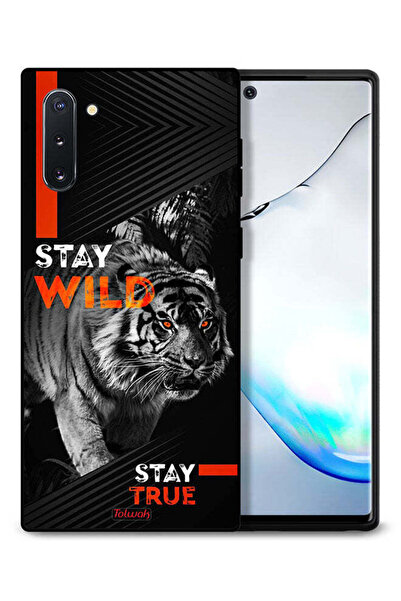 Tolwak غطاء حماية لهاتف سامسونج جالكسي نوت 10 - Stay Wild Stay True