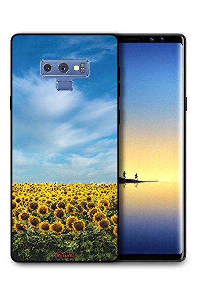 Tolwak غطاء حماية لهاتف سامسونج جالكسي نوت 9 بطبعة عباد الشمس تحت السماء