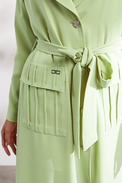 Setrms Şık Düğmeli Pardesü