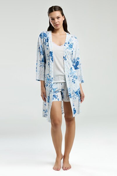 Pierre Cardin طقم نسائي مكون من 3 قطع، قميص داخلي أبيض بحزام، شورت زهري، طقم ...