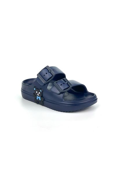 KAJILA Boy's Laci Buckle Figured Orthopedic Comfortable Daily Beach Slippers