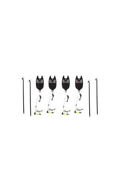 prokarpfishig Set 4 senzori + 4 swingere cu led +4 suporti