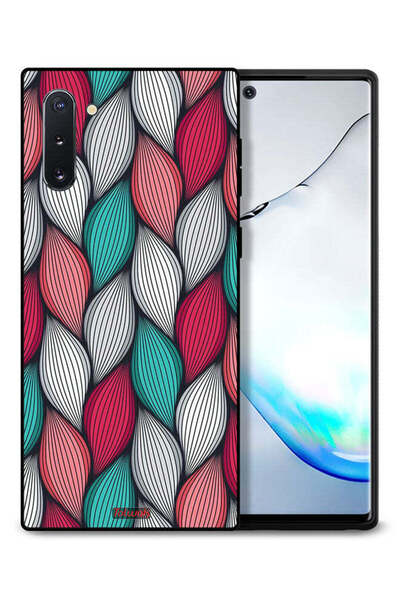 Tolwak غطاء حماية بنقشة ريش لهاتف سامسونج جالكسي نوت 10