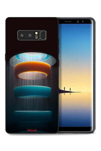 Tolwak غطاء حماية لهاتف سامسونج جالاكسي نوت 8 بنمط حلقات فنية