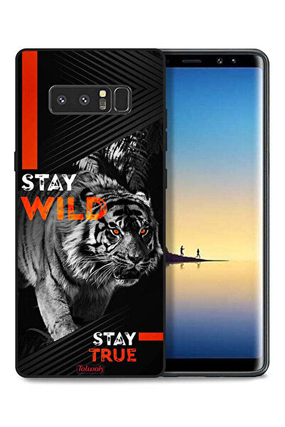 Tolwak غطاء حماية لهاتف سامسونج جالكسي نوت 8 - Stay Wild Stay True