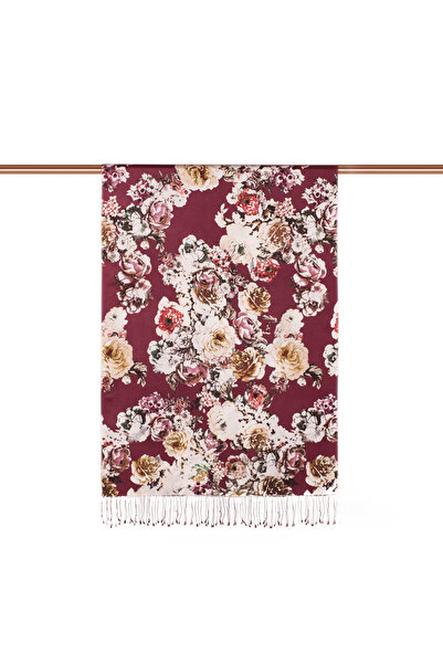 ipekevi Μεταξωτό σάλι με σχέδιο από δέρμα τριαντάφυλλου δαμάσκηνου