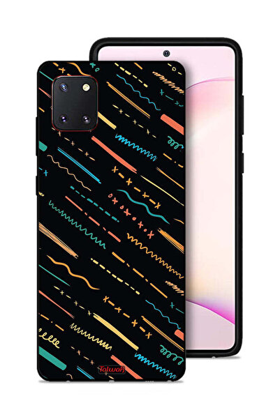 Tolwak Samsung Galaxy Note 10 Lite Protective Case Cover X Lines Abstract Pat...