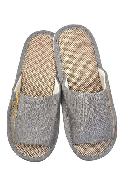 TECOS Men's Cutout Slippers, ®, Grey, 40-41, 27 Cm, Comfortable and Breathable Sole