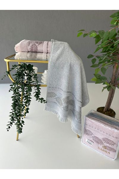 sarra 50X90 Palm 3-Piece Towel V2