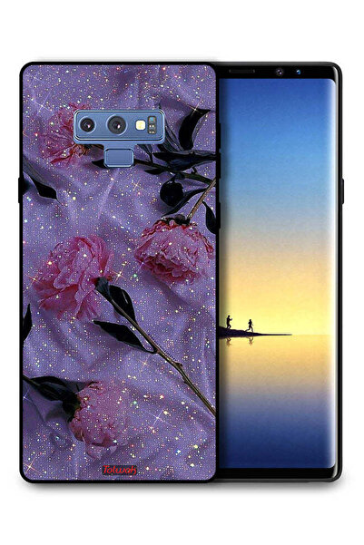 Tolwak غطاء حماية لهاتف سامسونج جالكسي نوت 9 بنقشة ورود لامعة