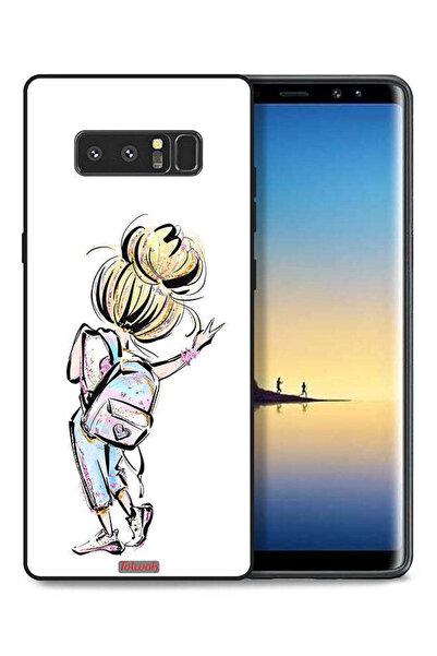 Tolwak غطاء حماية لهاتف سامسونج جالاكسي نوت 8 بتصميم فتاة العودة إلى المدرسة