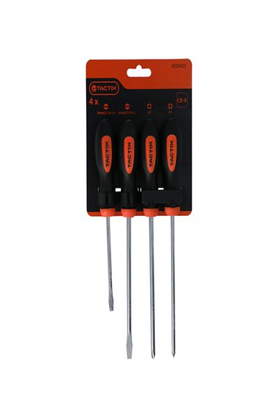 Tactix 4-Piece Basic Screwdriver Set