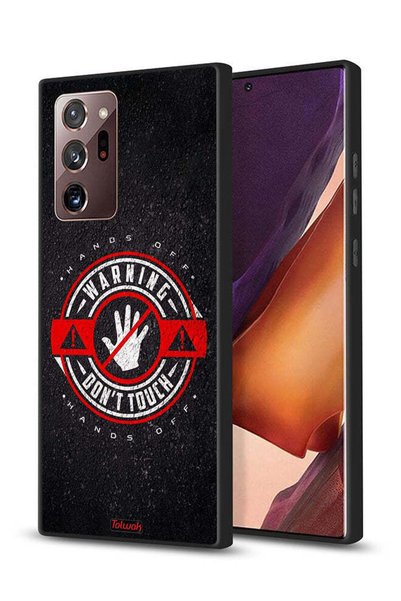 Tolwak Samsung Galaxy Note 20 Ultra Protective Case Cover Warning Do Not Touch
