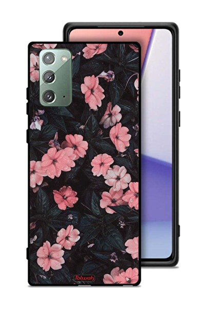 Tolwak غطاء حماية لهاتف سامسونج جالكسي نوت 20 - زهر الخوخ والورود الصغيرة
