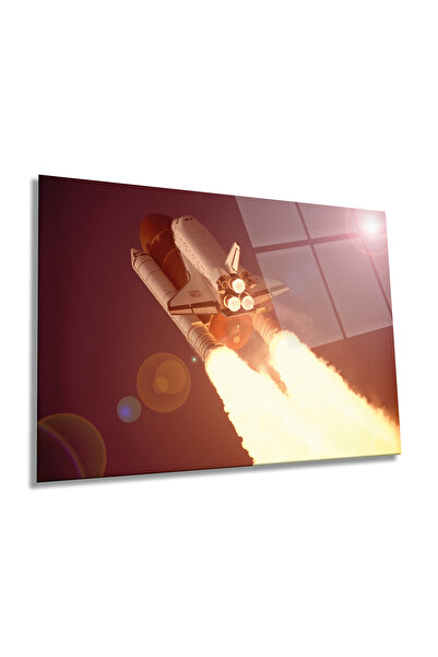 Rosyvien Masa din sticlă orizontală Space Shuttle, Univers și Galaxie, Decor ...