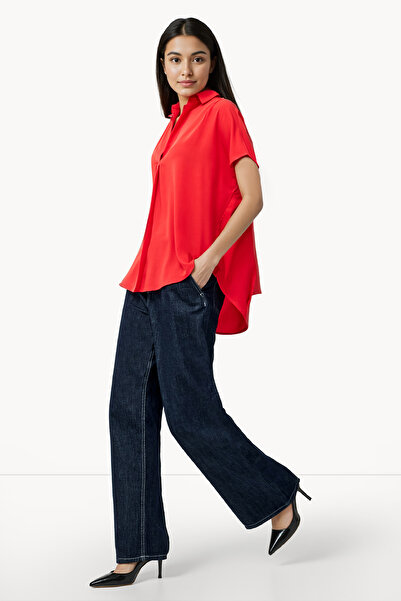 French Connection V Neck Regular Short Sleeve Top