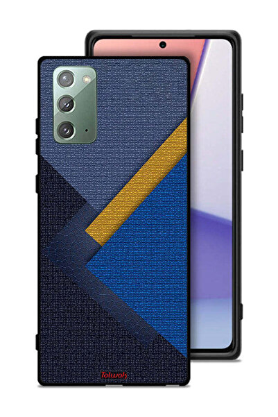 Tolwak غطاء حماية لهاتف سامسونج جالكسي نوت 20 بنقشة مثلثات جلدية