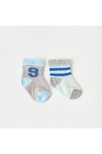 Juniors Textured Ankle Length Socks - Set Of 2