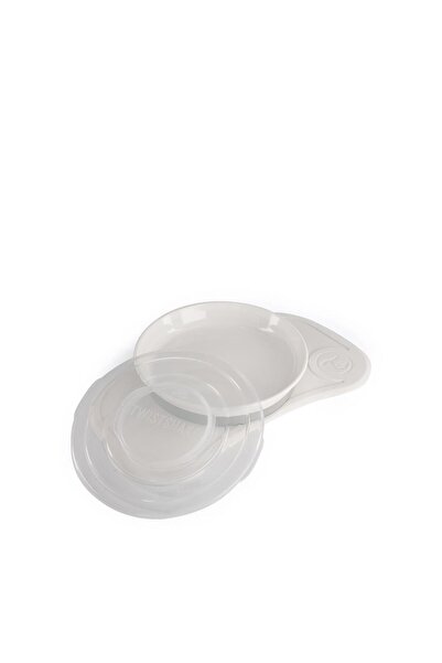Twistshake White Vacuum Baby Plate and Food Mat Set