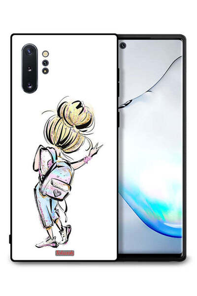 Tolwak غطاء حماية لهاتف سامسونج جالكسي نوت 10 بلس بتصميم فتاة العودة إلى المدرسة