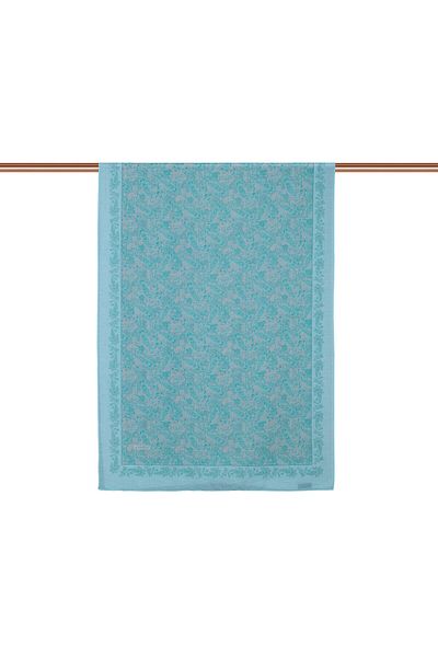 ipekevi Water Green Mesopotamia Model 06 Patterned Shawl
