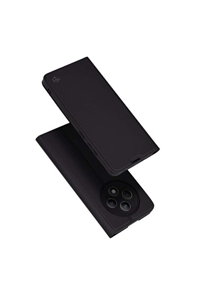 SKYDDAR INNOVATION Husă pentru Oppo Reno12 F / Reno12 FS, Magskin Book, tip carte cu portofel interior, set de autocolante, neagră