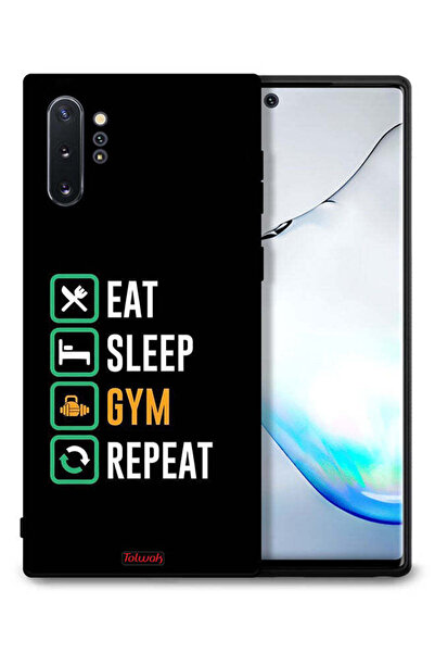 Tolwak غطاء حماية لهاتف سامسونج جالكسي نوت 10 بلس، تناول الطعام، النوم، ممارس...