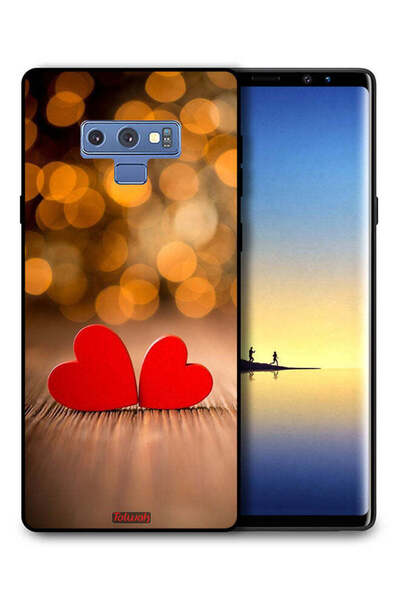 Tolwak غطاء حماية لهاتف سامسونج جالكسي نوت 9 بتصميم قلبين جميلين