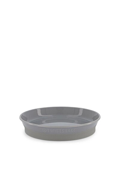 Twistshake Gray Covered Baby Kids Plate (6+ Months)