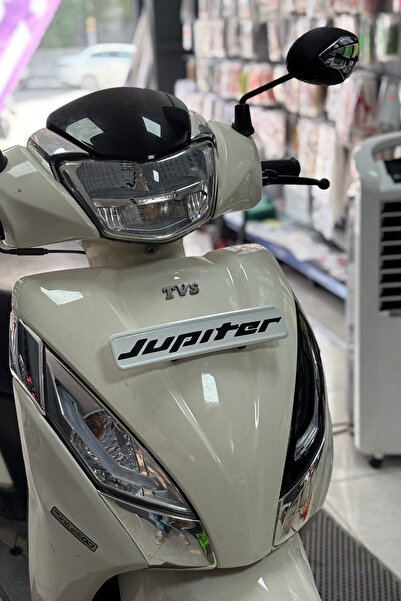 Banxtre TVS Jupiter Ön Plakalık için Siyah Renk Jupiter Yazı Sticker Etiket (...