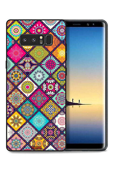 Tolwak غطاء حماية لهاتف سامسونج جالكسي نوت 8 بنقشة مربعات ماندالا