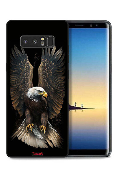 Tolwak غطاء حماية لهاتف سامسونج جالاكسي نوت 8 بتصميم أجنحة نسر منتشرة
